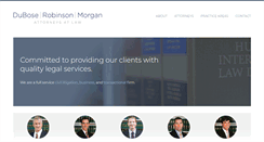 Desktop Screenshot of duboselaw.com
