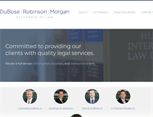 Tablet Screenshot of duboselaw.com